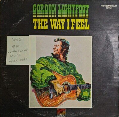 Gordon Lightfoot The Way I Feel Vinyl Record VG/G+ SLS 50231 1967