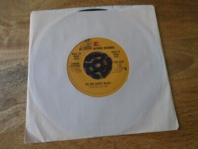 Gordon Lightfoot - Me & Bobby Mcgee/if you could read my mind 7" re. Mint