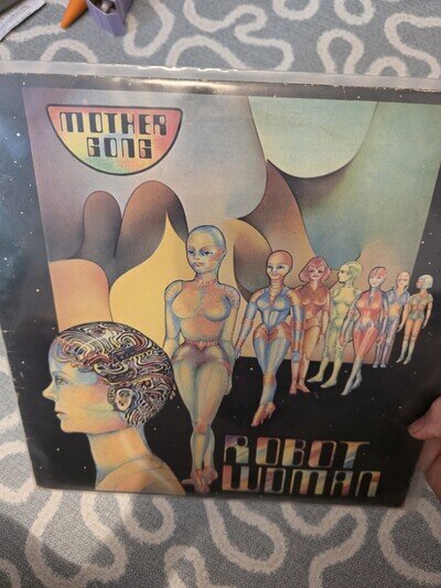 Mother Gong Robot Woman Lyric Sheet Vinyl LP Butt 003 VG+/VG+ Condition