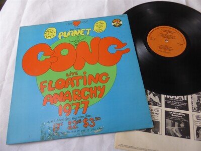 PLANET GONG - LIVE FLOATING ANARCHY 1977 ,CHARLY ,1978 ,CRM2000, VG+/M-