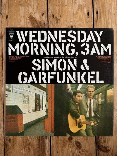 Simon & Garfunkel - Wednesday Morning, 3AM” Vinyl 12” Album, Original Pressing
