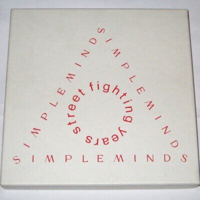 SIMPLE MINDS Street Fighting Years 3 x 45 Box Set UK Promo Virgin 1989 89 7"