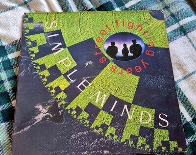 Simple Minds Street Fighting Years 1989 Vinyl Cover Only