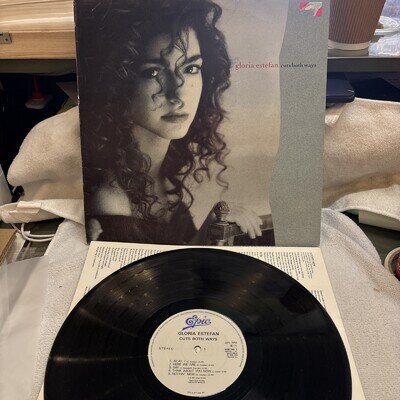 Gloria Estefan - Cuts Both Ways - Vinyl LP 1989 Epic 1 Lyric Inner Excellent