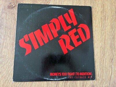 Simply Red Moneys Too Tight To Mention US Import Promo 12” Vinyl Cutback Mix Dub