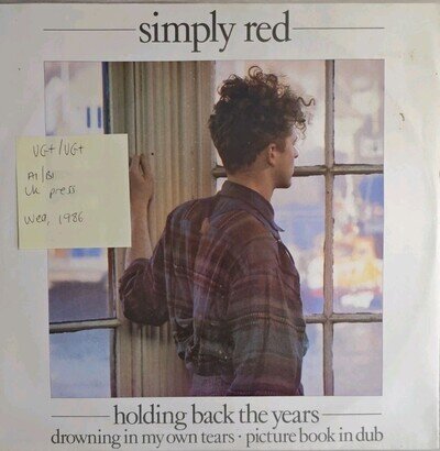 Simply Red Holding Back The Years Vinyl Record VG+/VG+ YZ70T