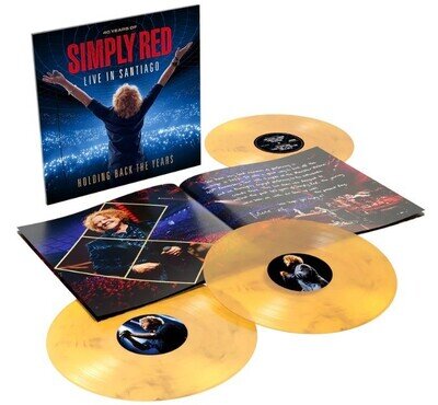Simply Red Holding Back The Years Live In Santiago LP Album vinyl record yellow