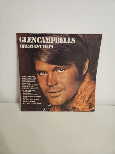 GLEN CAMPBELL Greatest Hits 1971 UK Vinyl LP Wichita Lineman best of Glenn ""