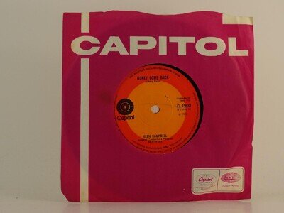 GLEN CAMPBELL HONEY COME BACK (92) 2 Track 7" Single including Company Sleeve CA