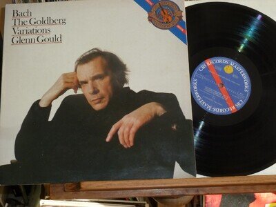1982 1st German CBS Bach Goldberg Variations Glenn Gould Piano G/fold Near Mint