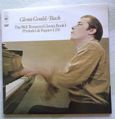 GLENN GOULD / BACH - 'THE WELL TEMPERED CLAVIER' 2XLP CBS NM