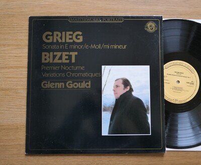 CBS 60290 Glenn Gould Grieg Sonata Bizet Nocturne CBS Masterworks LP