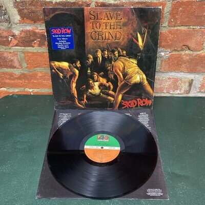 Skid Row Slave To The Grind 12” Vinyl LP 1991 Atlantic UK & Europe 7567-82242-1
