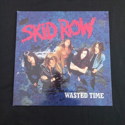 SKID ROW Wasted Time 1991 UK 3-track 12" vinyl single You're Doing A7570T EX VIN