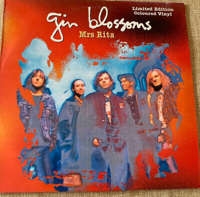 Gin Blossoms "Mrs Rita +2" UK 12" 3 track red vinyl EP 1993 VG