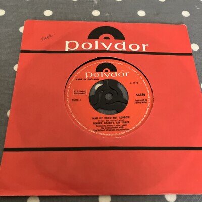 Ginger Baker's Airforce - Man of Constant Sorrow - Original 1970 Single