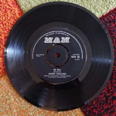 Gilbert O'Sullivan: We Will 45rpm MAM DR 49589