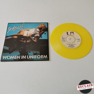 skyhooks - women in uniform 7" yellow vinyl record VG+