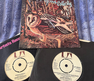Job Lot - Gerry Rafferty x 3 - Night Owl, Baker Street & Whatever's Written - EX