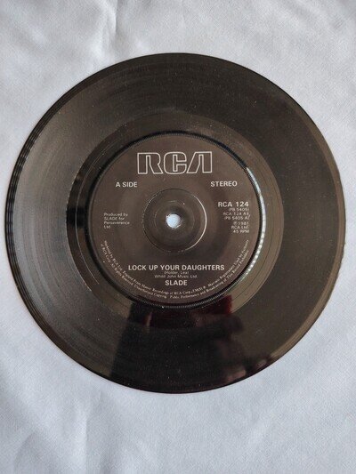 SLADE "LOCK UP YOUR DAUGHTERS" 1981 7" VINYL SINGLE IN A PLAIN SLEEVE