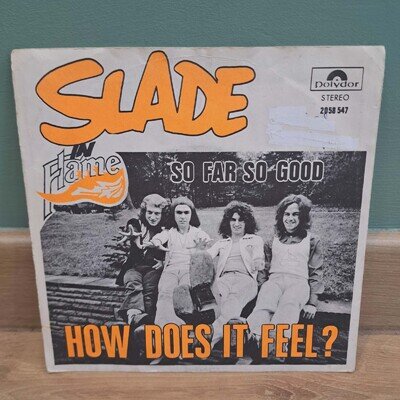 SLADE - How Does It Feel 7" RARE Belgium 1875 2058547 Pic sleeve VGC