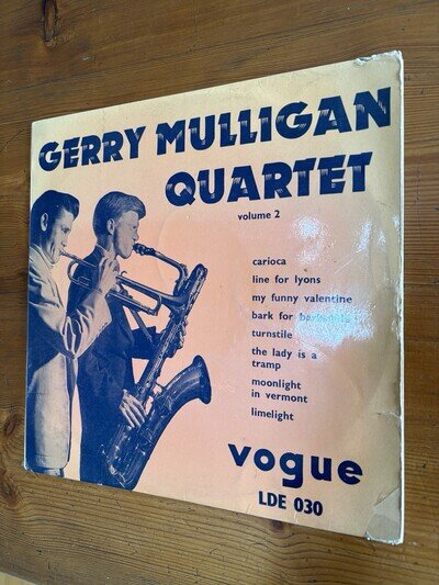 Gerry Mulligan Quartet Volume 2 LDE 030 Vinyl LP Album Record