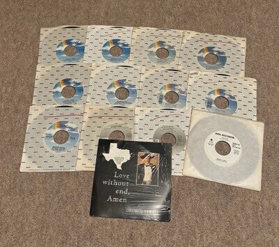George Strait 13 45s Records USA 7” Singles Collection Vinyls