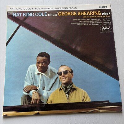 Nat King Cole Sings / George Shearing Plays Vinyl LP Record SW 1675 1962 NM/EX