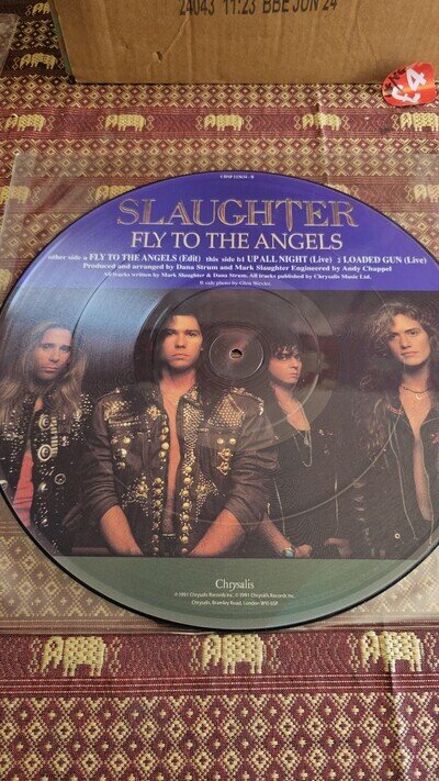 Slaughter Fly to The Angels 12inch Picture Disc Vinyl Record