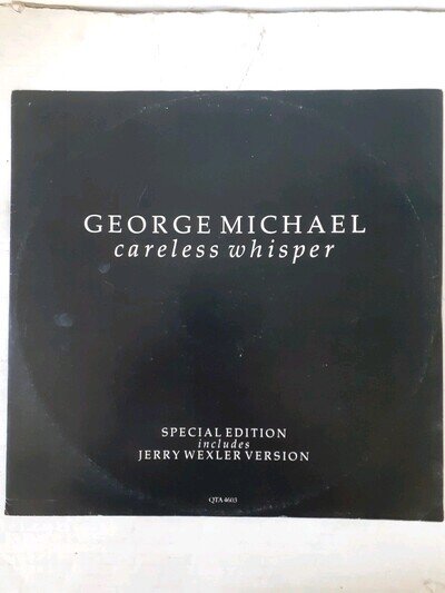 GEORGE MICHAEL: CARELESS WHISPER 12" VINYL SPECIAL EDITION J WEXLER VERSION RARE
