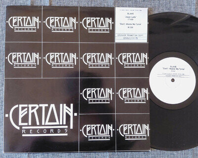 SLAVE : Jazzy Lady / Don't Waste My Tyme - 1985 UK white label Promo 12", Funk