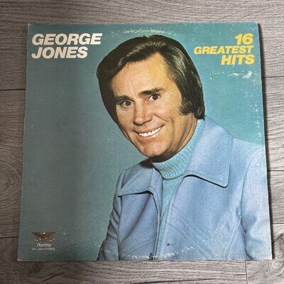 George Jones 16 Greatest Hits LP (Gusto Starday SD 3021) 1977 USA Pressing NM (6