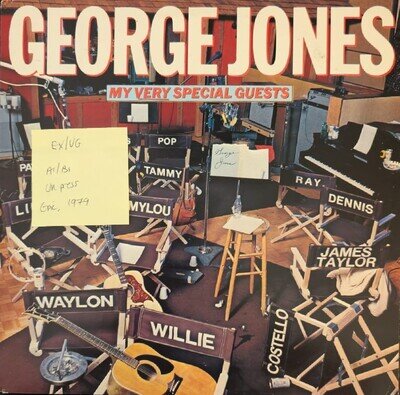 George Jones My Very Special Guests Vinyl Record EX/VG EPC83163 1979