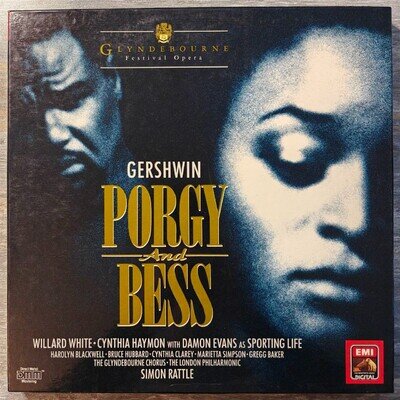 George Gershwin Porgy And Bess 3LP Box Set NM DMM EMI Simon Rattle RARE