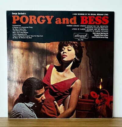George Gershwin Porgy and Bess LP UK Vinyl Allegro ALL 764 1965 VG+