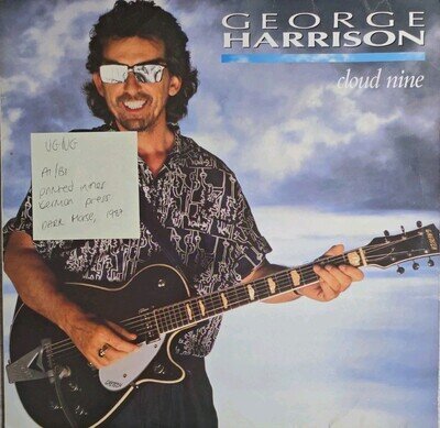 George Harrison Cloud Nine Vinyl Record VG/VG WX 123