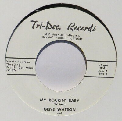 Gene Watson - Drummer Boy Rock US Tri-Dec Re-Issue 45