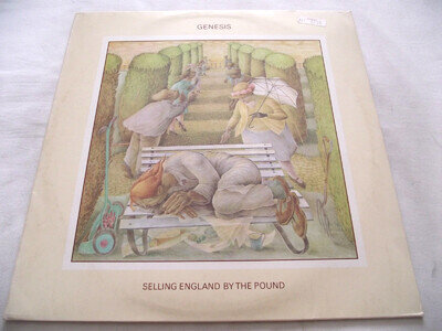 GENESIS ~ SELLING ENGLAND...** 1973 UK Large Mad Hatter CHARISMA LP B&C w/INSERT