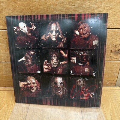 SLIPKNOT: Slipknot | 25th Anniversary x2 Vinyl/LP Sleeve SIGNED Corey Taylor COA