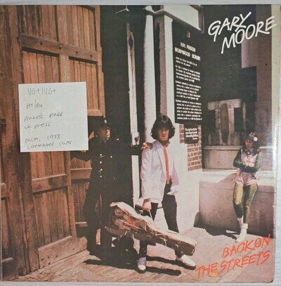 Gary Moore Back On The Streets Vinyl Record VG+/VG+ MCF2853 1978