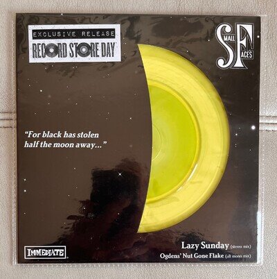 Small Faces - Lazy Sunday UK 7" Yellow Vinyl RSD IM087 New Unplayed