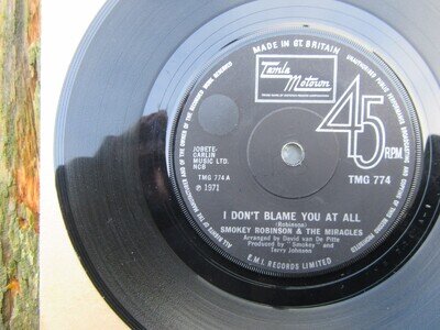 SMOKEY ROBINSON & THE MIRACLES I Don't Blame You At All / That Girl TMG 774
