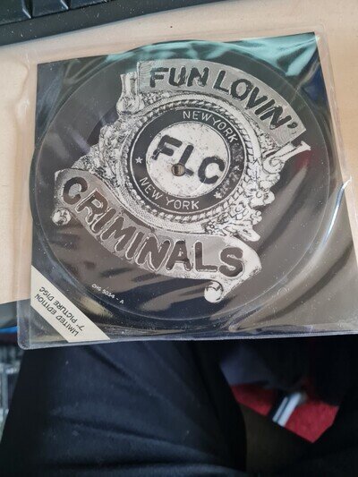 Fun Lovin' Criminals Scooby Snacks 1996 picture disc 7" vinyl record nm