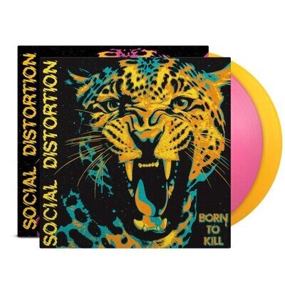 SOCIAL DISTORTION: BORN TO KILL (INDIE EXCLUSIVE PINK & YELLOW W/ ALT - LP vinyl