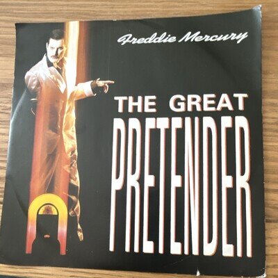Freddie Mercury The Great Pretender 7" Black Vinyl Single Parlophone 1987 R 6151
