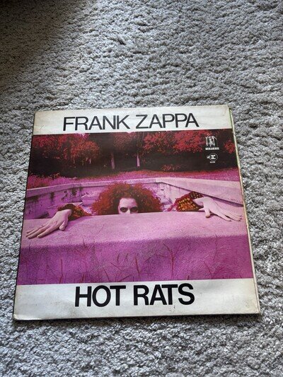 Frank Zappa – Hot Rats LP UK Repress Gatefold Mustard Labels RSLP 6356 VG
