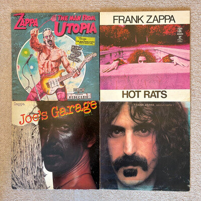 4 X *FRANK ZAPPA* VINYL RECORDS* *COLLECTION* JOB LOT *HOT RATS* *APOSTROPHE*