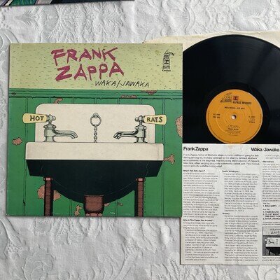 Frank Zappa Waka/Jawaka Hot Rats vinyl LP Reprise A1/B2 press Rare insert Bizarr