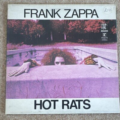 Frank Zappa Hot Rats Reprise 1969 Stereo LP 12" 33RPM Black Vinyl K 44078