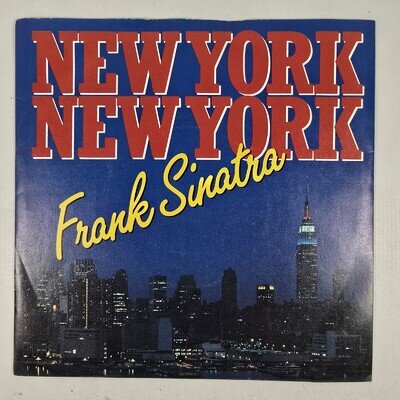 Frank Sinatra New York Vinyl 7" Single Record WEA 1985 VG+
